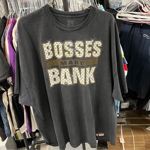 WWE T-Shirt Sasha Banks "Bosses Make Bank" t-shirt Legit Boss Authentic Wear 4XL